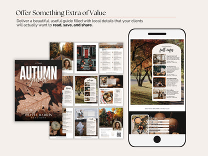Real Estate Autumn Lead Magnet | 10-Page Canva Template for Agents