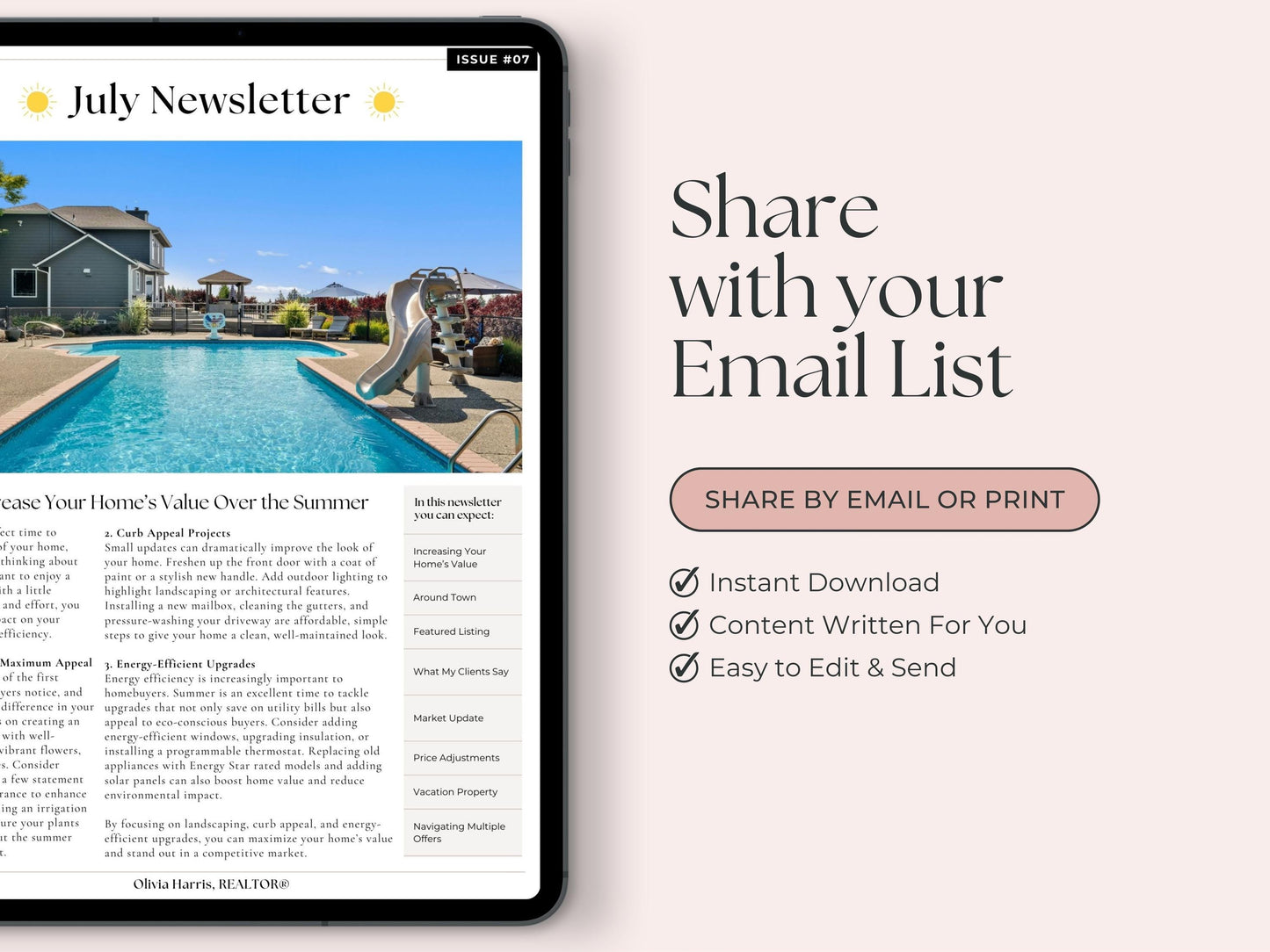 July Newsletter Vol 1