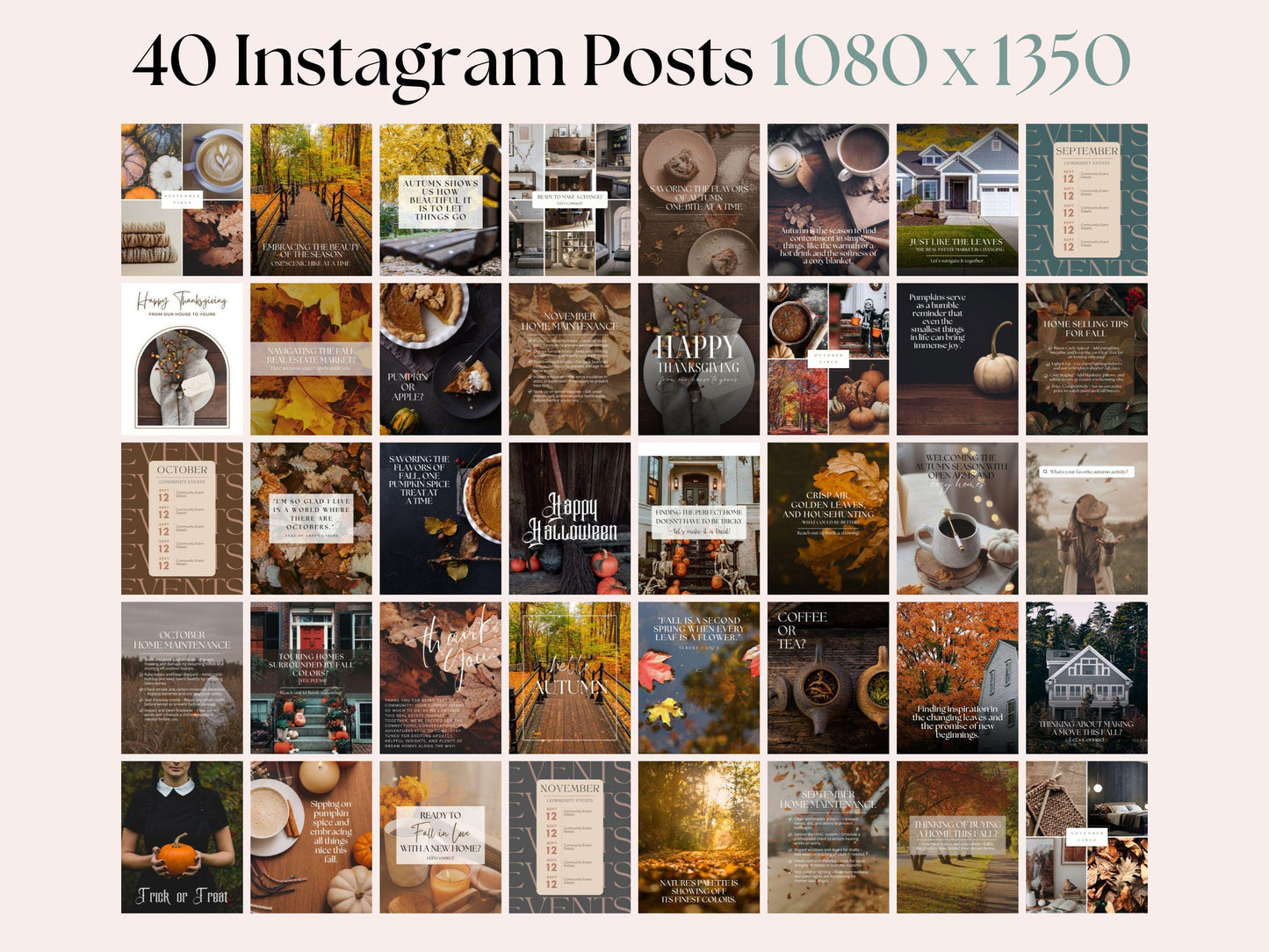 Fall Instagram Marketing Templates