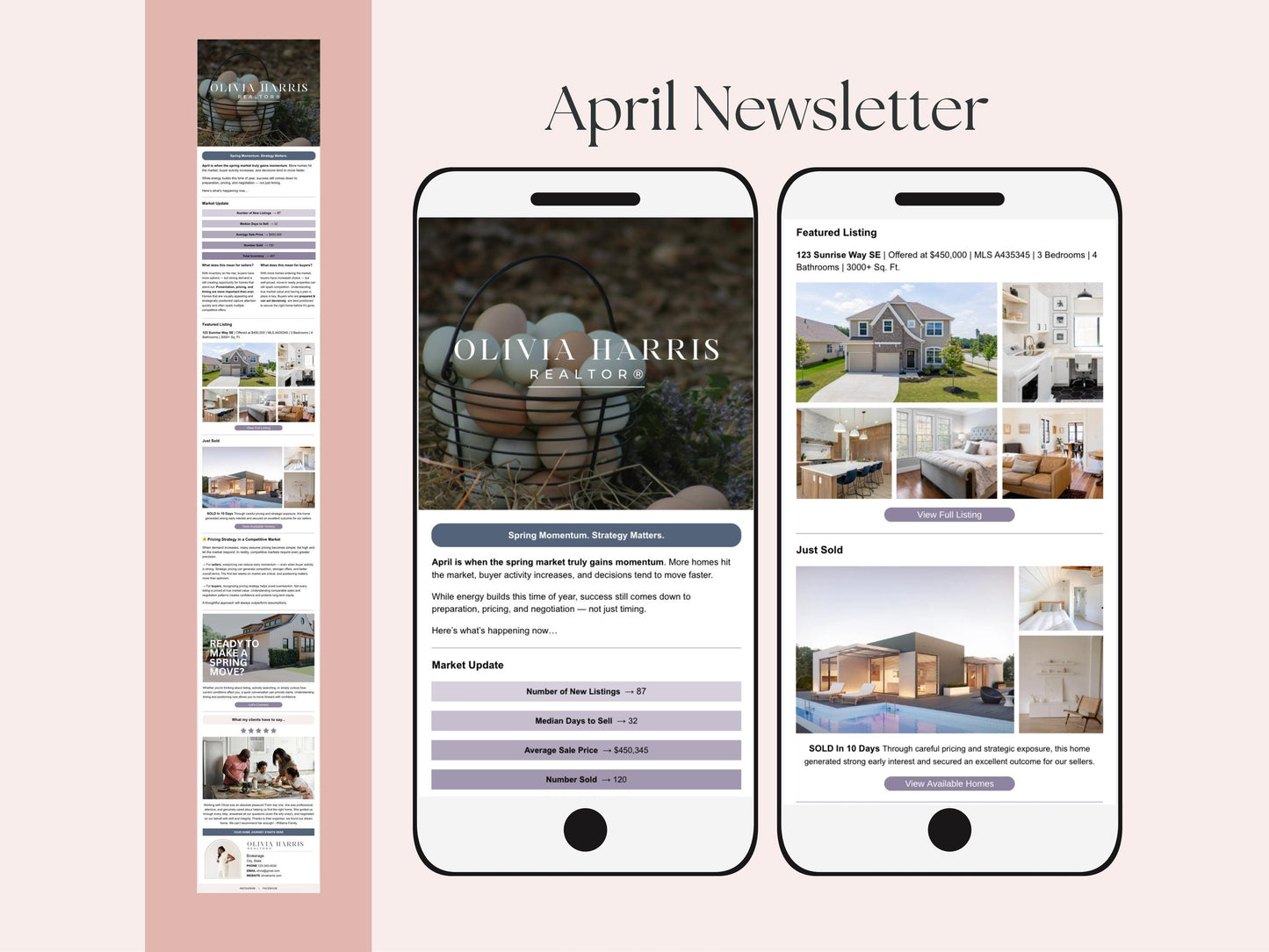 Monthly Email Newsletter Template Bundle