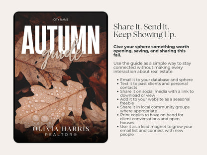 Real Estate Autumn Lead Magnet | 10-Page Canva Template for Agents