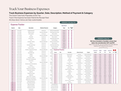 TC Business Income & Expense Tracker