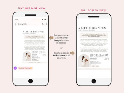New Agent Announcement Text Message