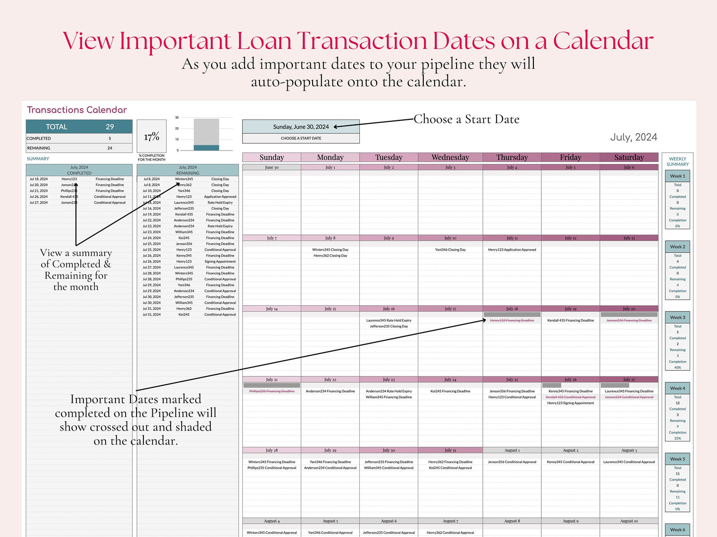 Loan Officer Pipeline with Task Tracker
