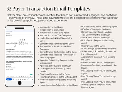 50 Transaction Coordinator Email Templates | Google Docs