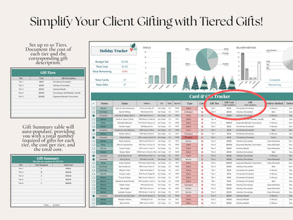 Holiday Client Gift Tracker | Google Sheets for Real Estate Professionals