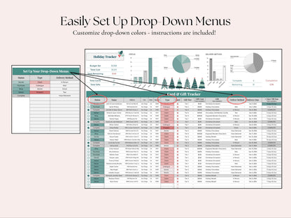 Business Holiday Card & Gift Tracker