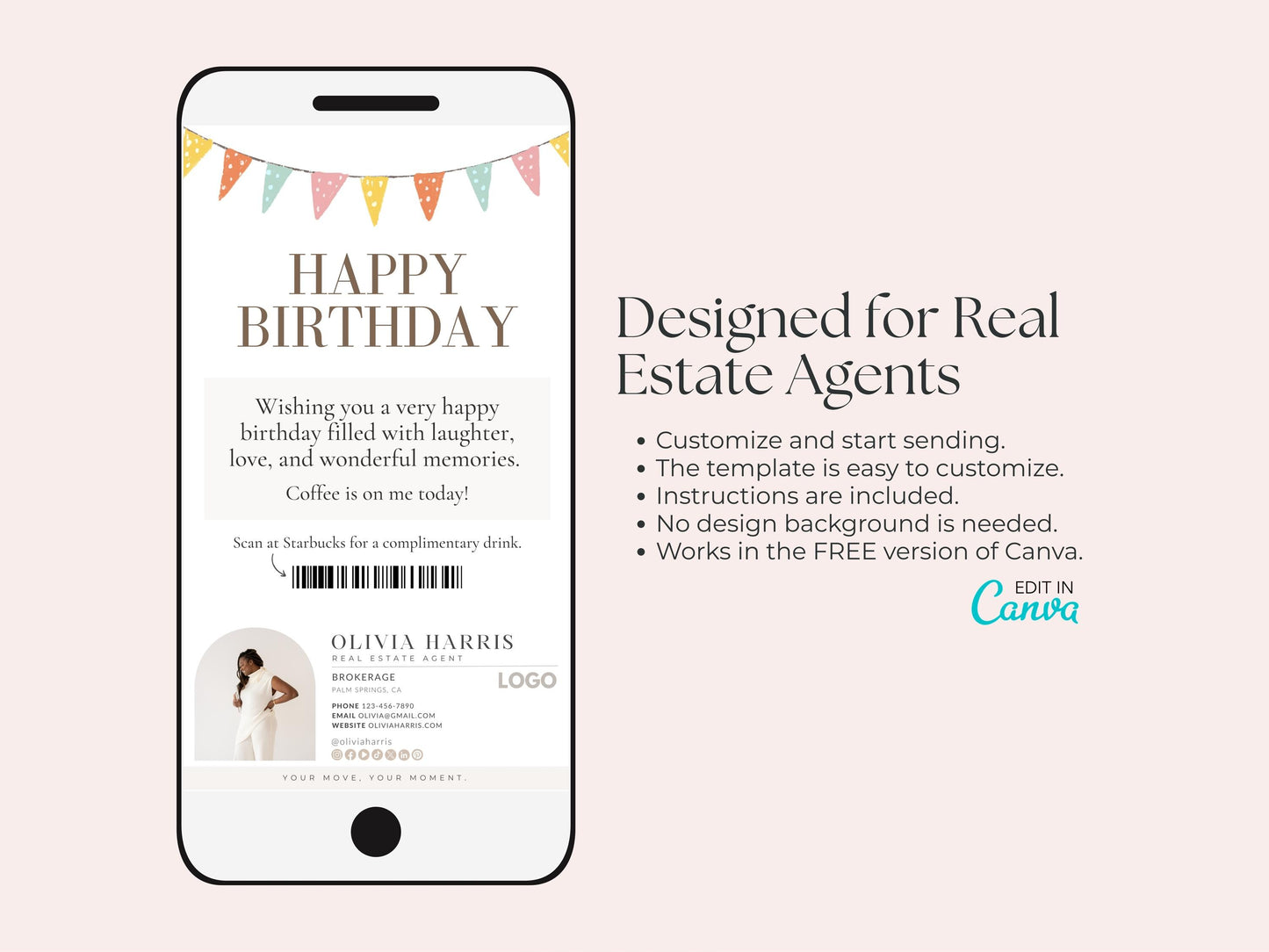 Happy Birthday Coffee Card