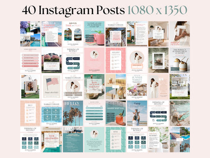 Summer Social Media Instagram Templates