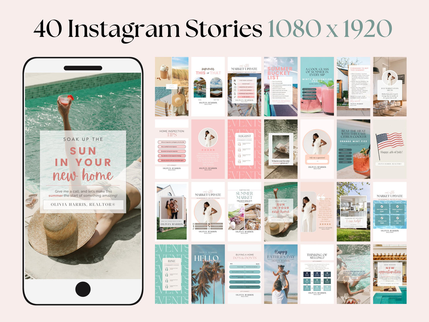 Summer Social Media Instagram Templates