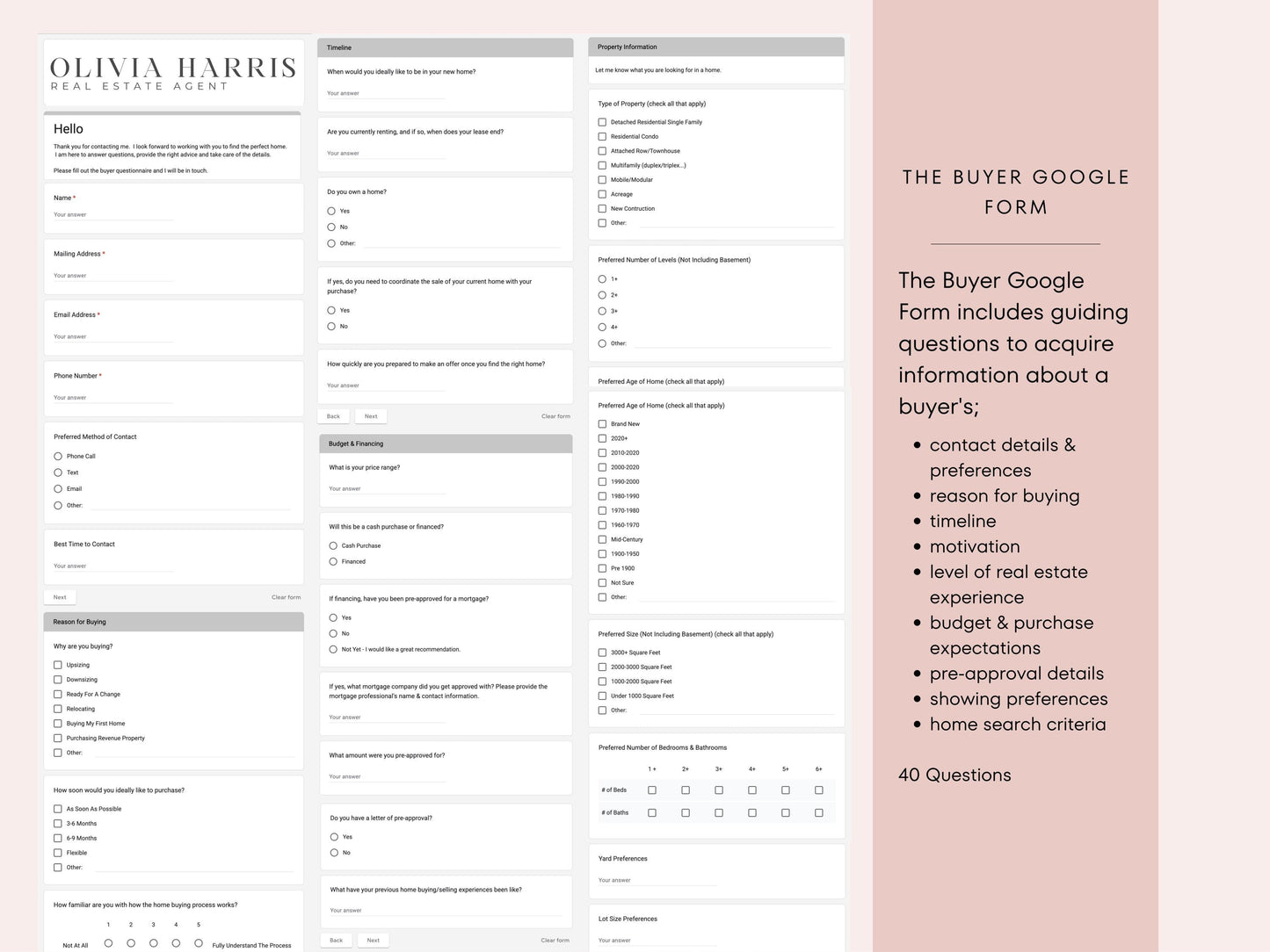 Buyer and Seller Intake Questionnaire