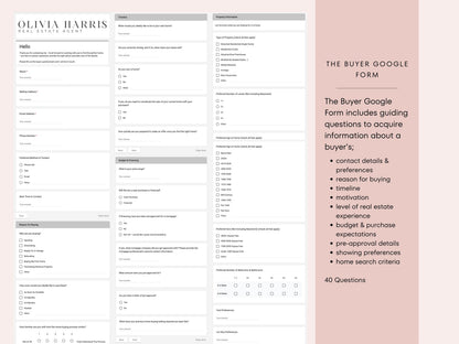 Buyer and Seller Intake Questionnaire