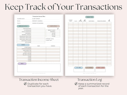 Income & Expense Worksheets