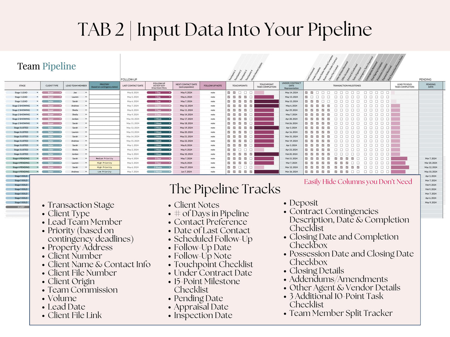 Real Estate Team Pipeline