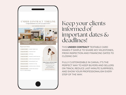 Under Contract Timeline Text Message