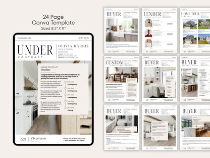 Buyer Transaction Kit for Real Estate Agents - 80+ Canva Email & Text Templates