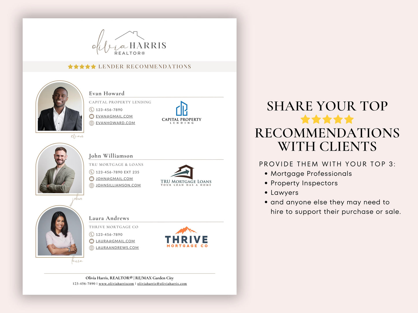 Recommendations Flyer Template