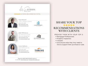 Recommendations Flyer Template