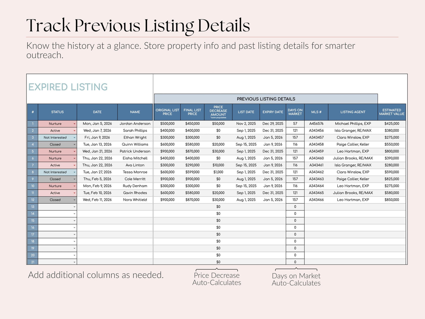 Expired Listing Tracker