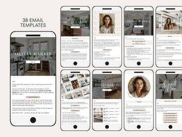 Seller Transaction Kit for Real Estate Agents | 90+ Canva Email & Text Templates