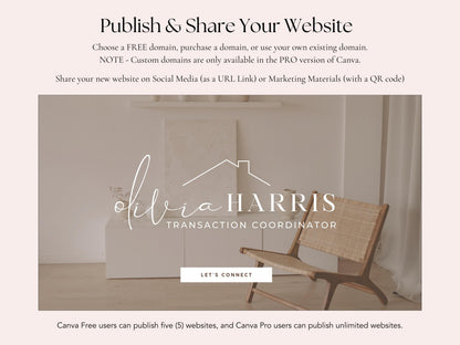 TC Professional Website Canva Template