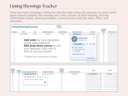 Showings Tracker