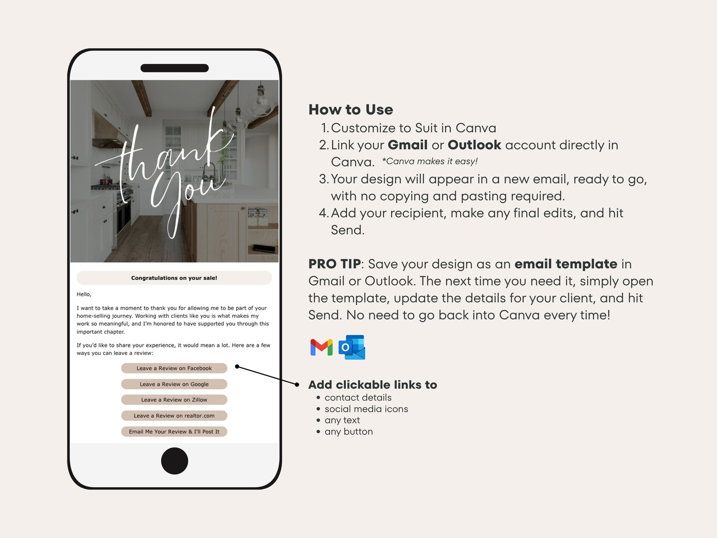 Seller Transaction Kit for Real Estate Agents | 90+ Canva Email & Text Templates