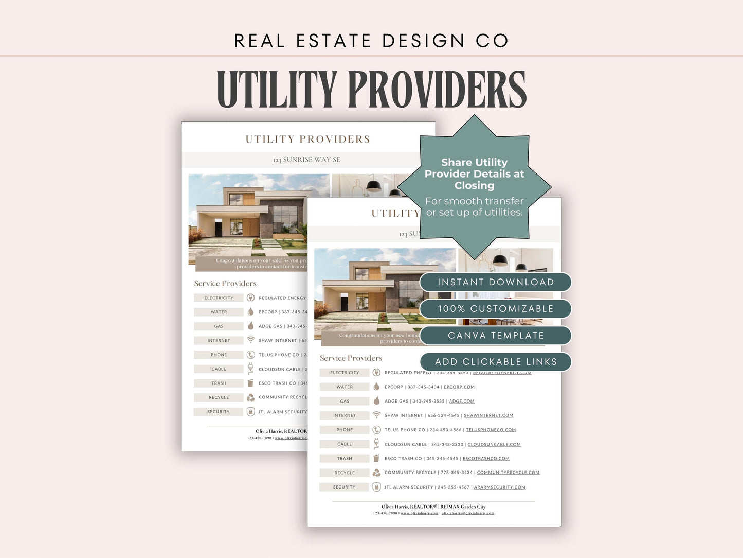 Utility Provider Checklist