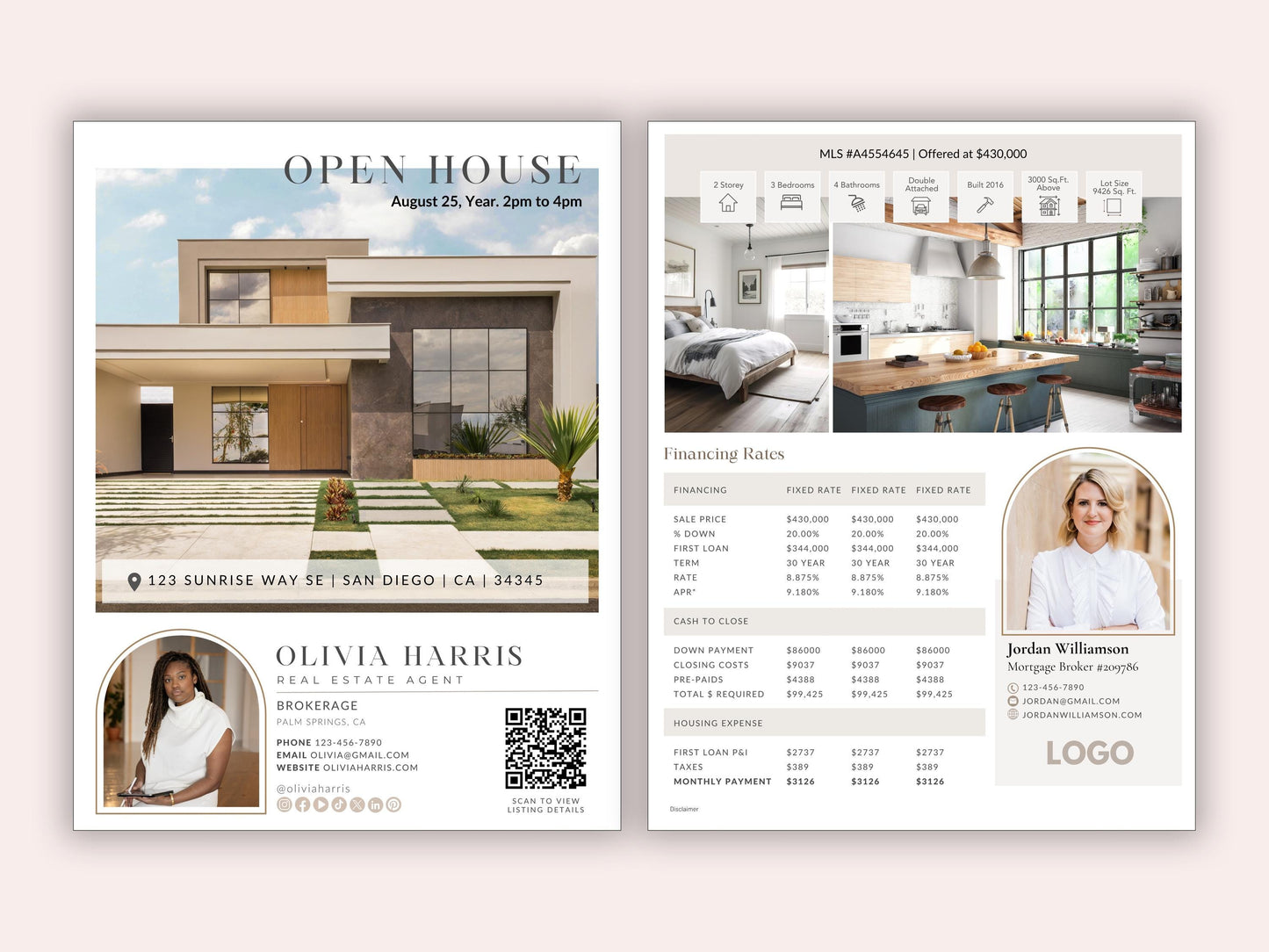 Co-Branded Open House Flyer
