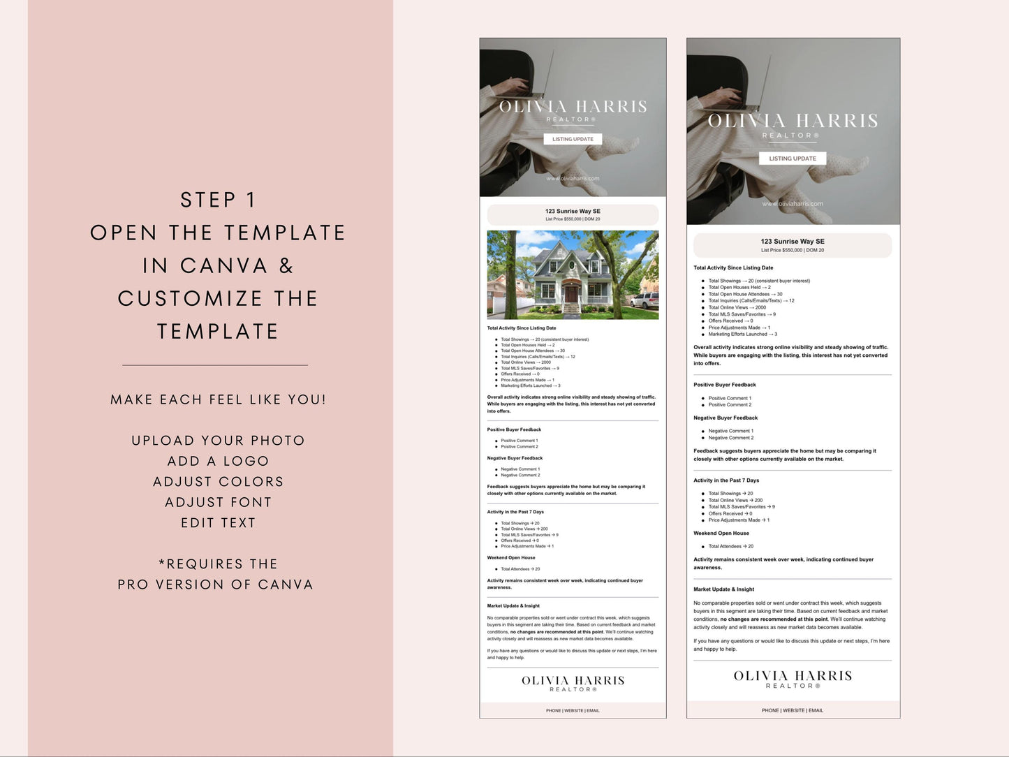 Listing Update Email Template