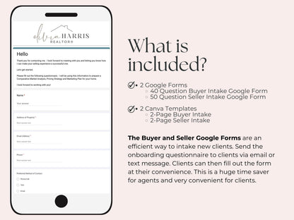 Buyer and Seller Intake Questionnaire