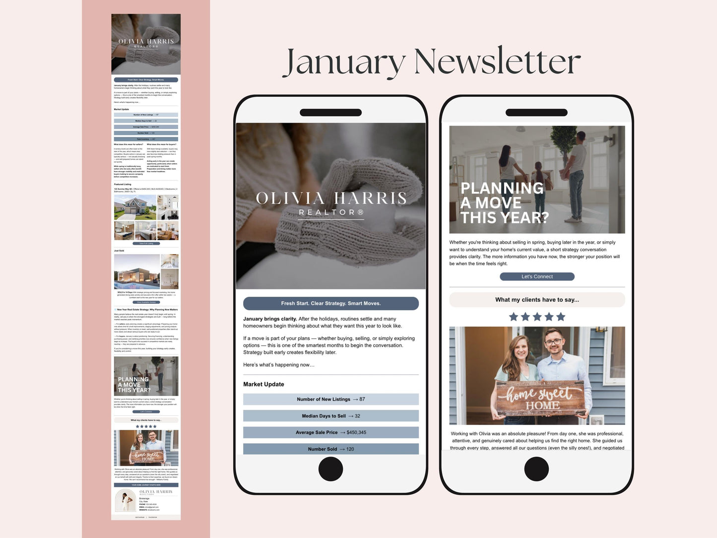 Monthly Email Newsletter Template Bundle