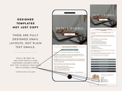 Mortgage Client Email Updates | 19 Canva Templates for Loan Officers