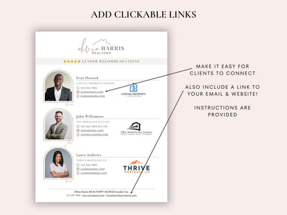 Recommendations Flyer Template