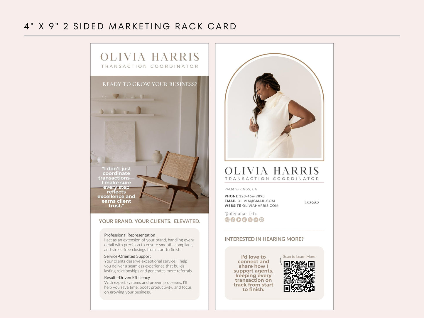 Transaction Coordinator Rack Card