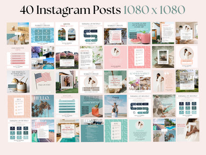 Summer Social Media Instagram Templates