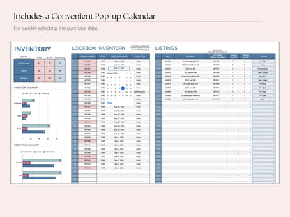 Lockbox, Sign & Rider Inventory Tracker