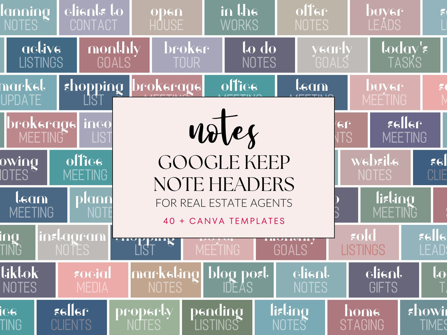 Google Keep Note Headers Vol 1
