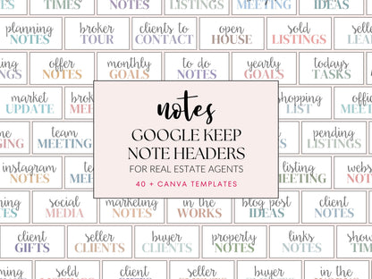 Google Keep Note Headers Vol 2