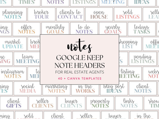 Google Keep Note Headers Vol 2