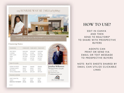 Co-Branded Mortgage Rate Sheet