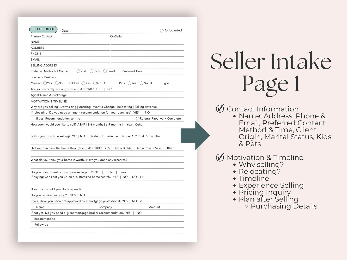 Buyer and Seller Intake Forms