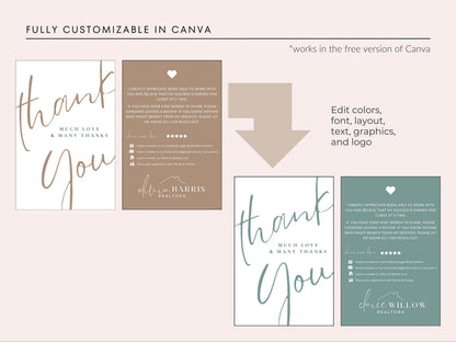 Thank You Card & Review Request