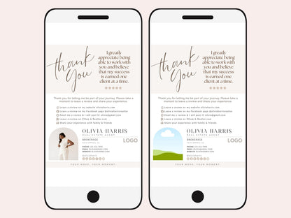 Review Request Textable Card