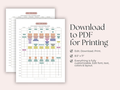 Time Blocking Planner