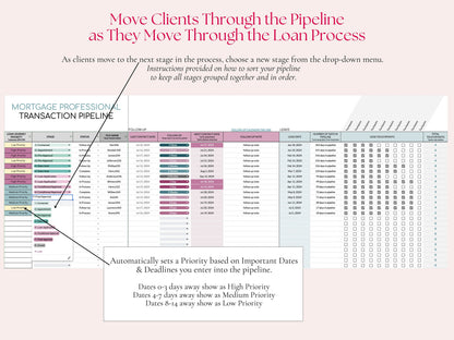 Loan Officer Pipeline with Task Tracker