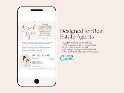 Review Request Textable Card