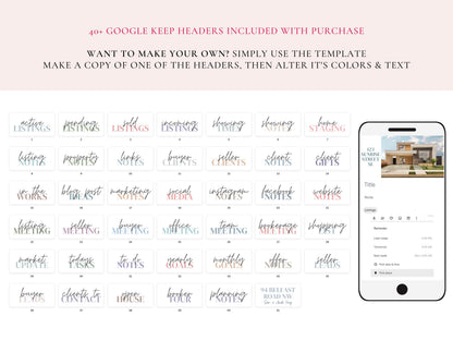 Google Keep Note Headers Vol 3