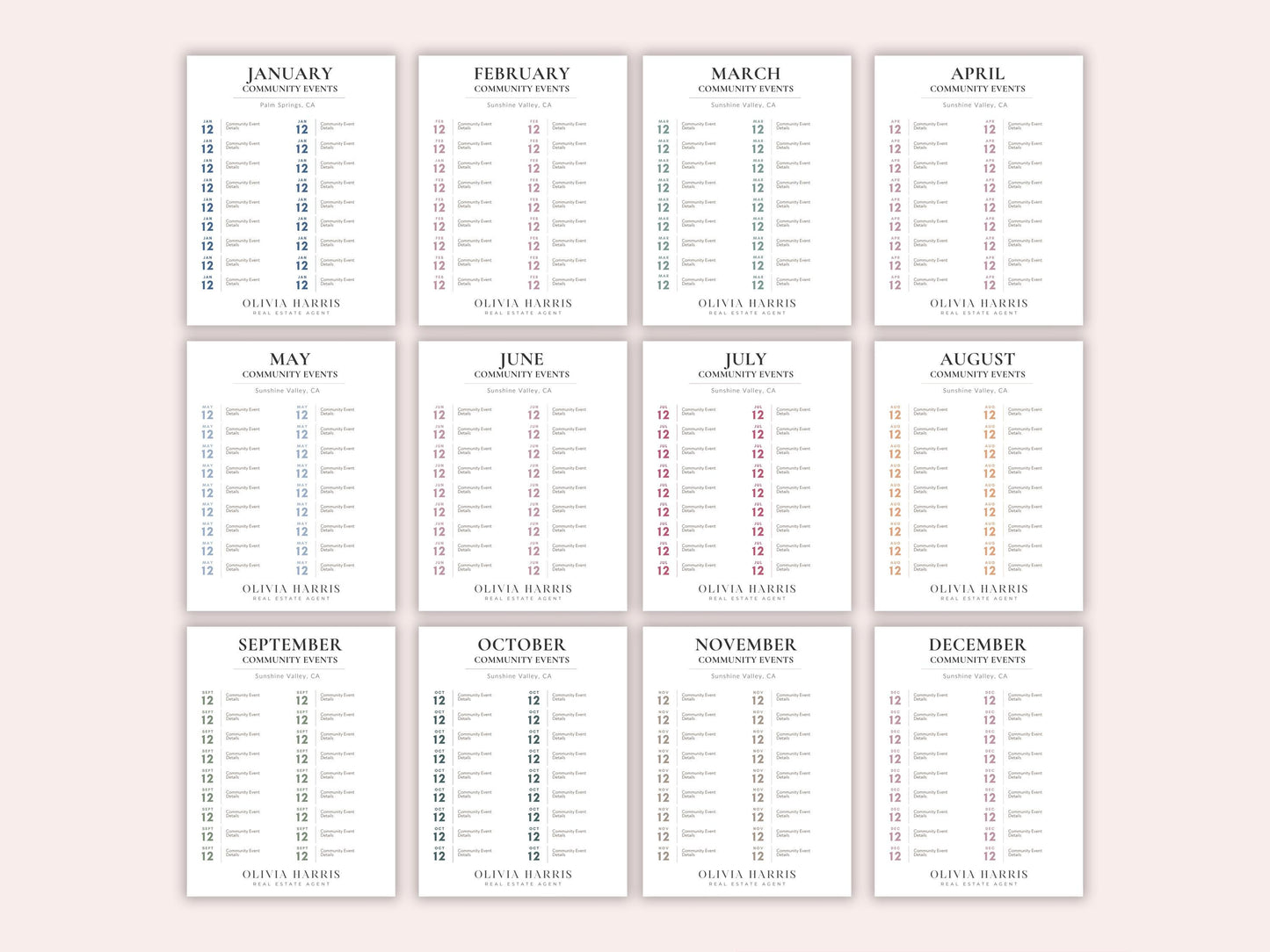 Community Events Instagram Post Templates