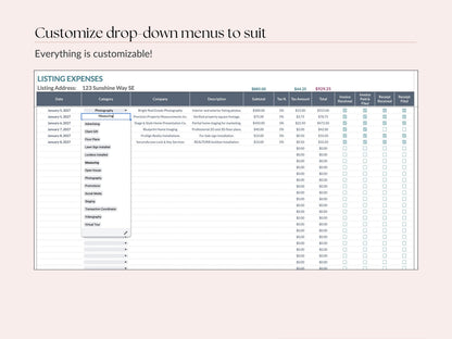 Listing Expense Tracker